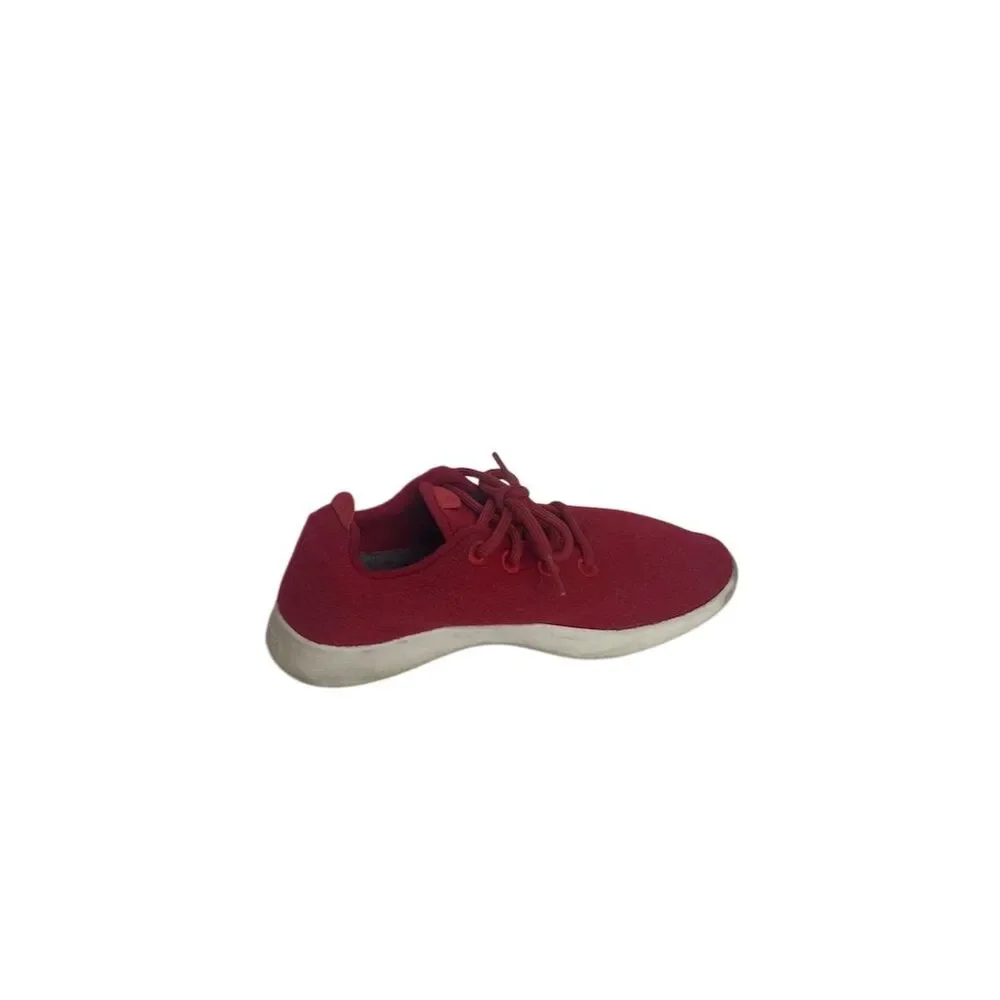 Allbirds Women's Wool Runners Red Lace Up Sneakers Size 9 - Picture 3 of 8